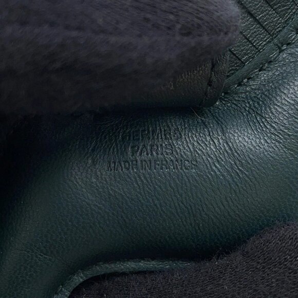 HERMES Rodeo Size PM Lambskin Malachite - Picture 6 of 9